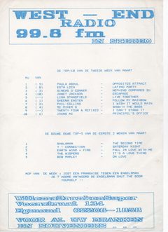 West End radio 99.8 - top 10