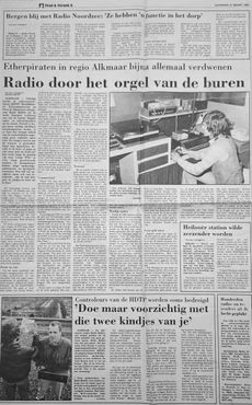 Pagina Stad & Streek, Noordhollands Dagblad,  21 maart 1992